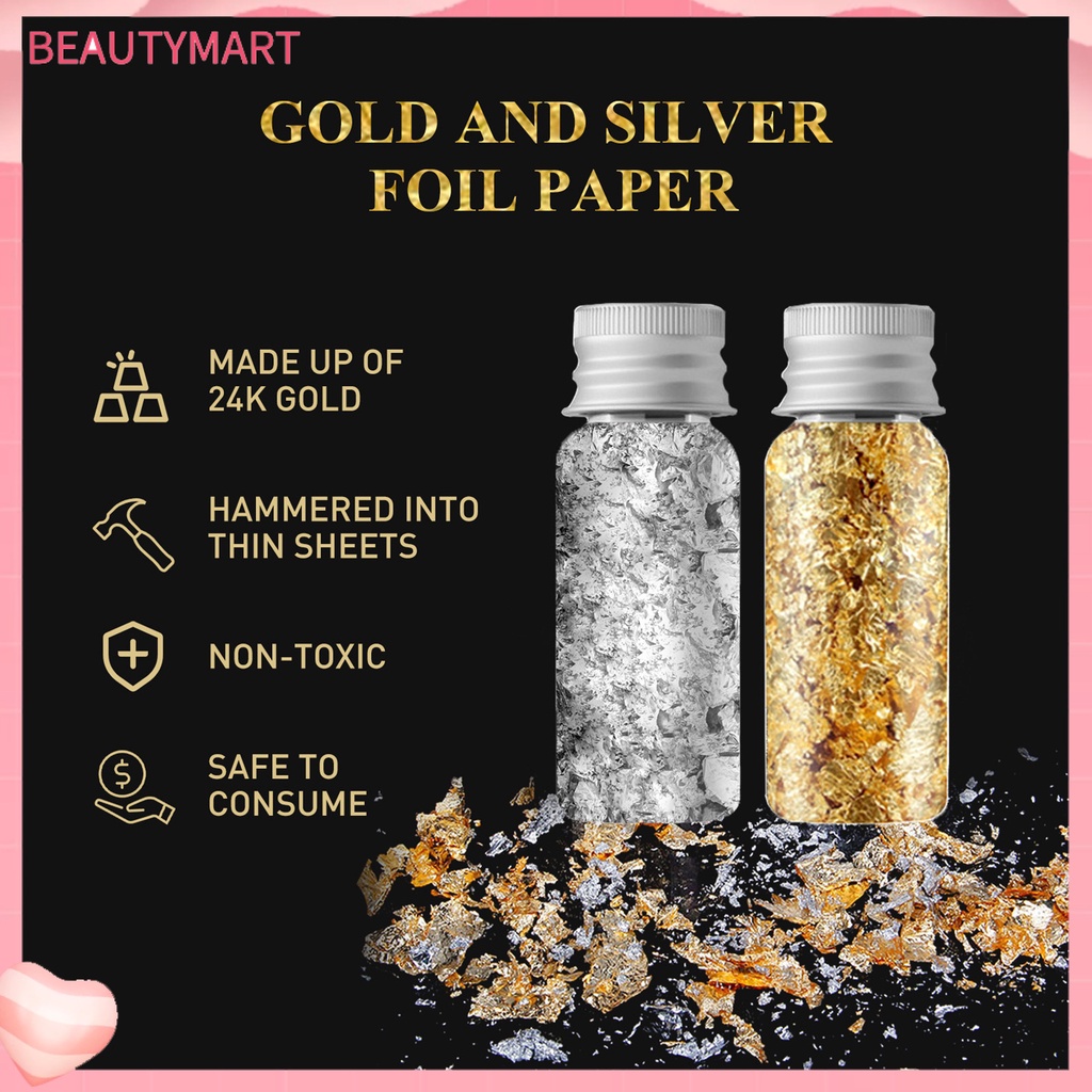 1 Hộp Lá Vàng Lấp Lánh Trang Trí Móng Tay An Toàn Không Dị Ứng Dễ Sử Dụng DIY