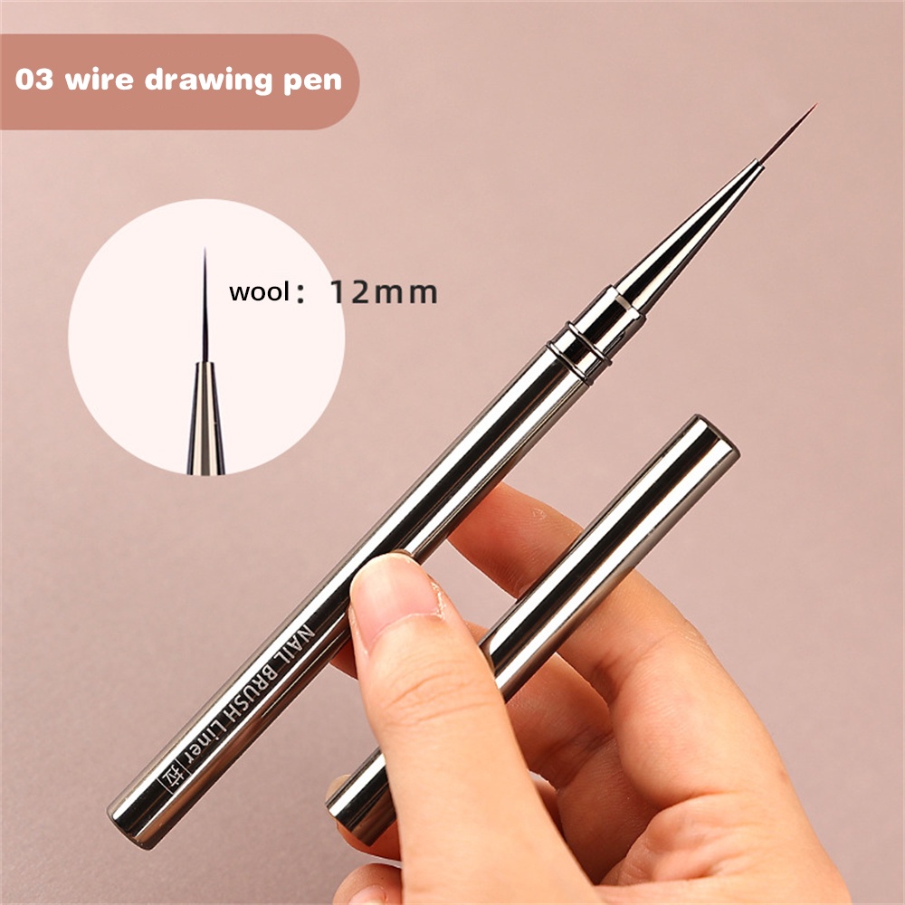 ✔Candy Nail Art Tools Bộ Cọ Vẽ Tranh Bút Trị Liệu Bằng ánh Sáng Vuông Bút Scriber PenMetal Rod Nail Art Painting Brush Thích Hợp Cho Các Tiệm Làm Móng Candygirla.vn