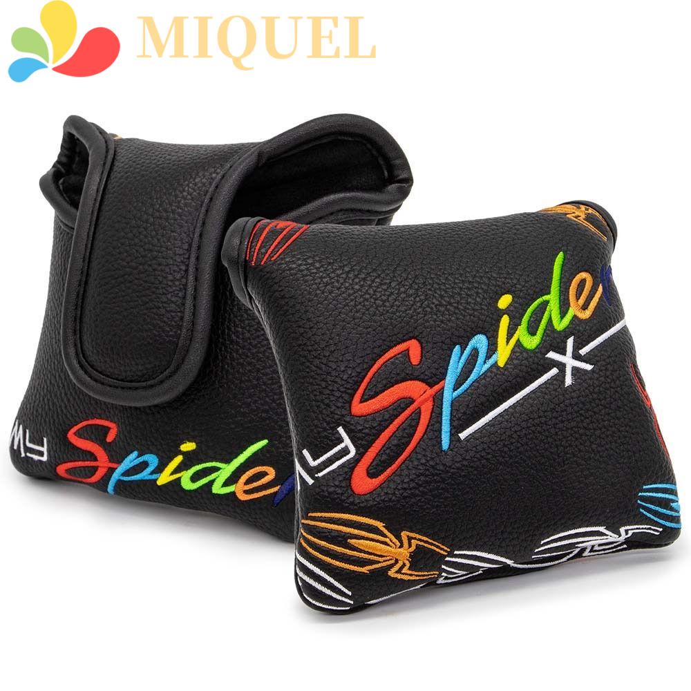 Vỏ Bọc Gậy Đánh Golf Bằng Da PU Siêu Bền Thêu Họa Tiết Nhện Độc Đáo Tiện Dụng