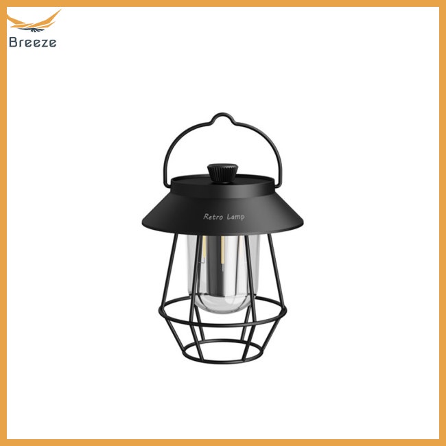 Đèn Lồng Cắm Trại Chống Thấm Nước Phong Cách Cổ Điển Kèm Sạc Usb Tiện Dụng