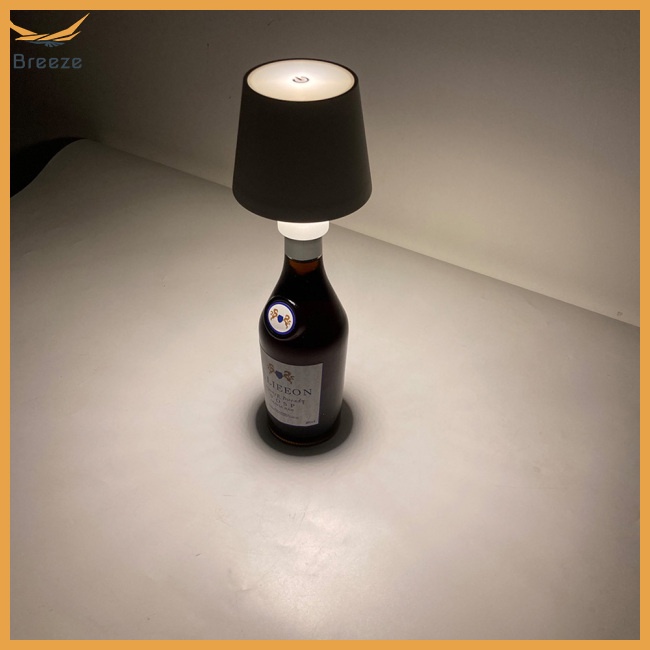 Đèn Led Để Bàn Không Dây Sạc Được Thiết Kế Hình Chai Nước Sáng Tạo Cho Phòng Ngủ / Quán Bar