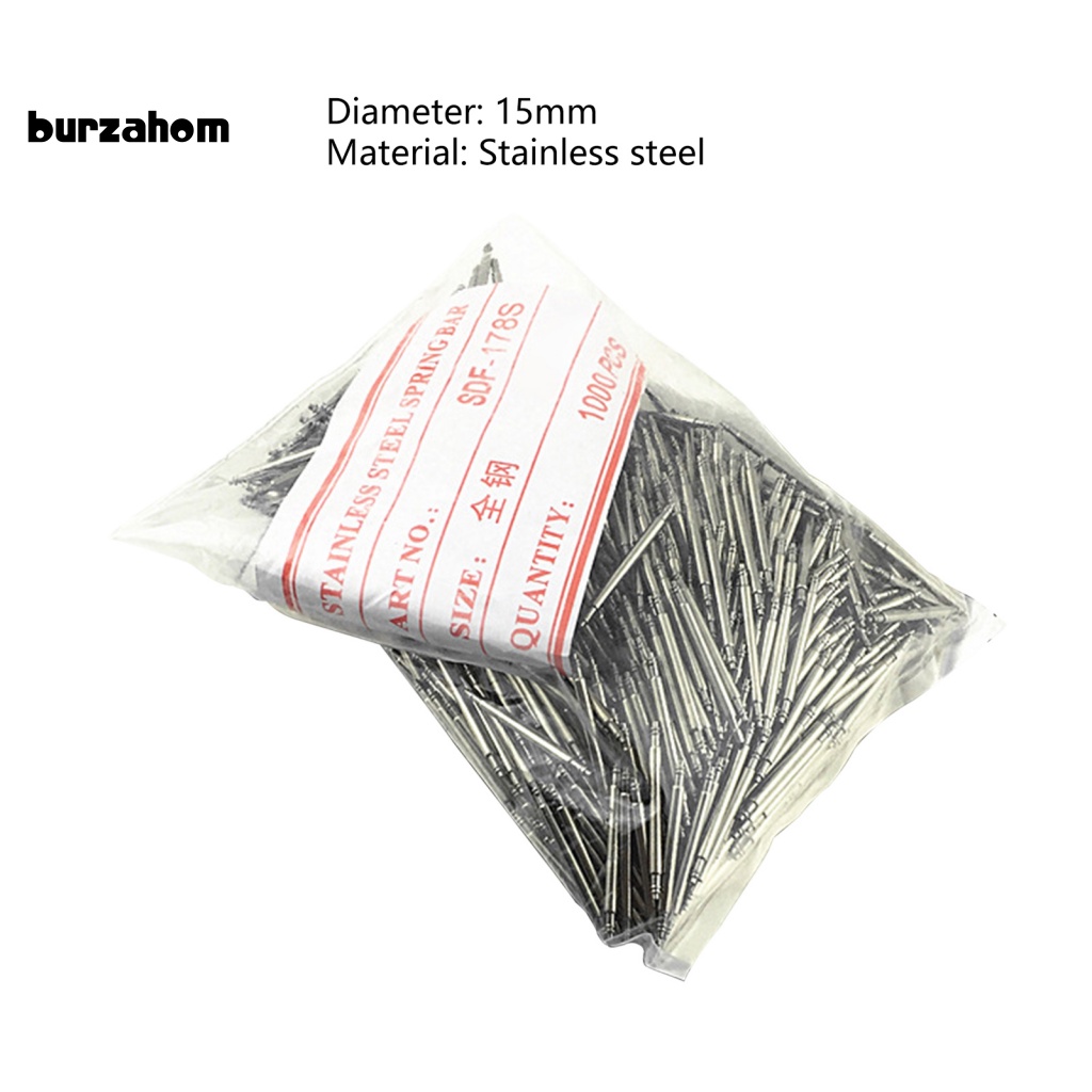 Bộ 1000 Ghim Lò Xo Đường Kính 1.5mm Bằng Thép Không Gỉ Dùng Làm Đồng Hồ