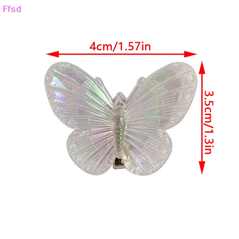{Ffsd} Set 5 Kẹp Tóc Hình Bướm Trái Tim Thời Trang Cho Bé Gái * Bán Chạy