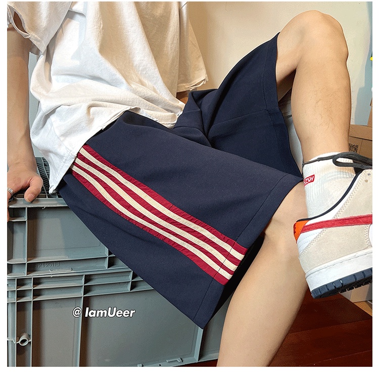 Quần Short Thể Thao Ống Rộng Họa Tiết Kẻ Sọc Thời Trang Đường Phố Mỹ Hàng Mới 2023 Dành Cho Bạn Nữ