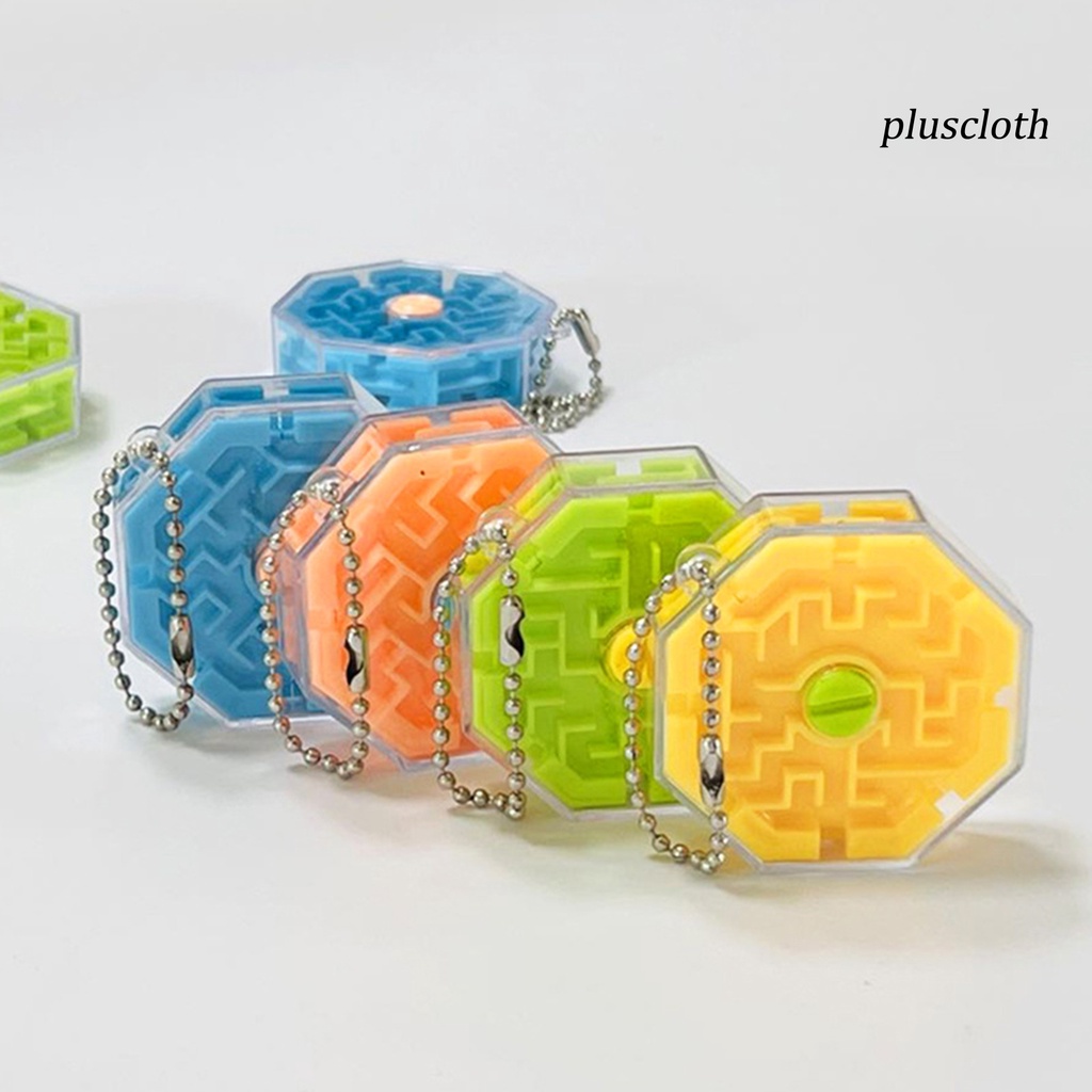 Bộ 3 Mặt Dây Chuyền Hình Mê Cung 3D Nhiều Màu Sắc Sống Động Kèm Móc Khóa Dành Cho Trẻ Em