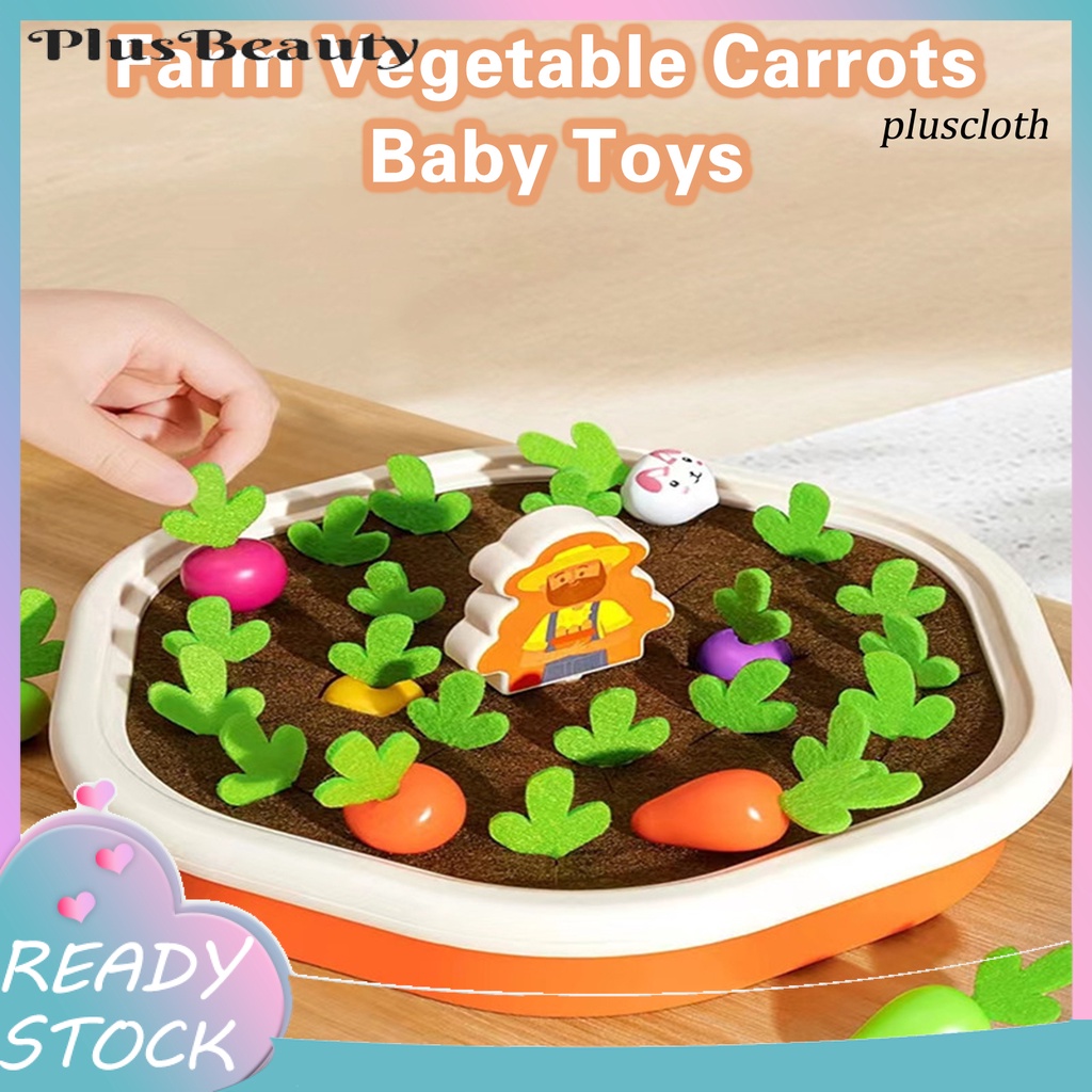 1 Bộ Đồ Chơi Mô Phỏng Nông Nghiệp Màu Sắc Nhận Biết Tay Và Mắt Cà Rốt Kéo Cho Trẻ Em