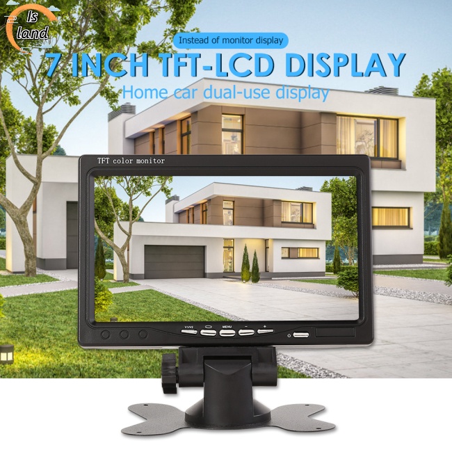 Màn Hình Lcd Tft 7-inch 2 Chiều Pal / ntsc 12v Chuyên Dụng Cho Xe Hơi