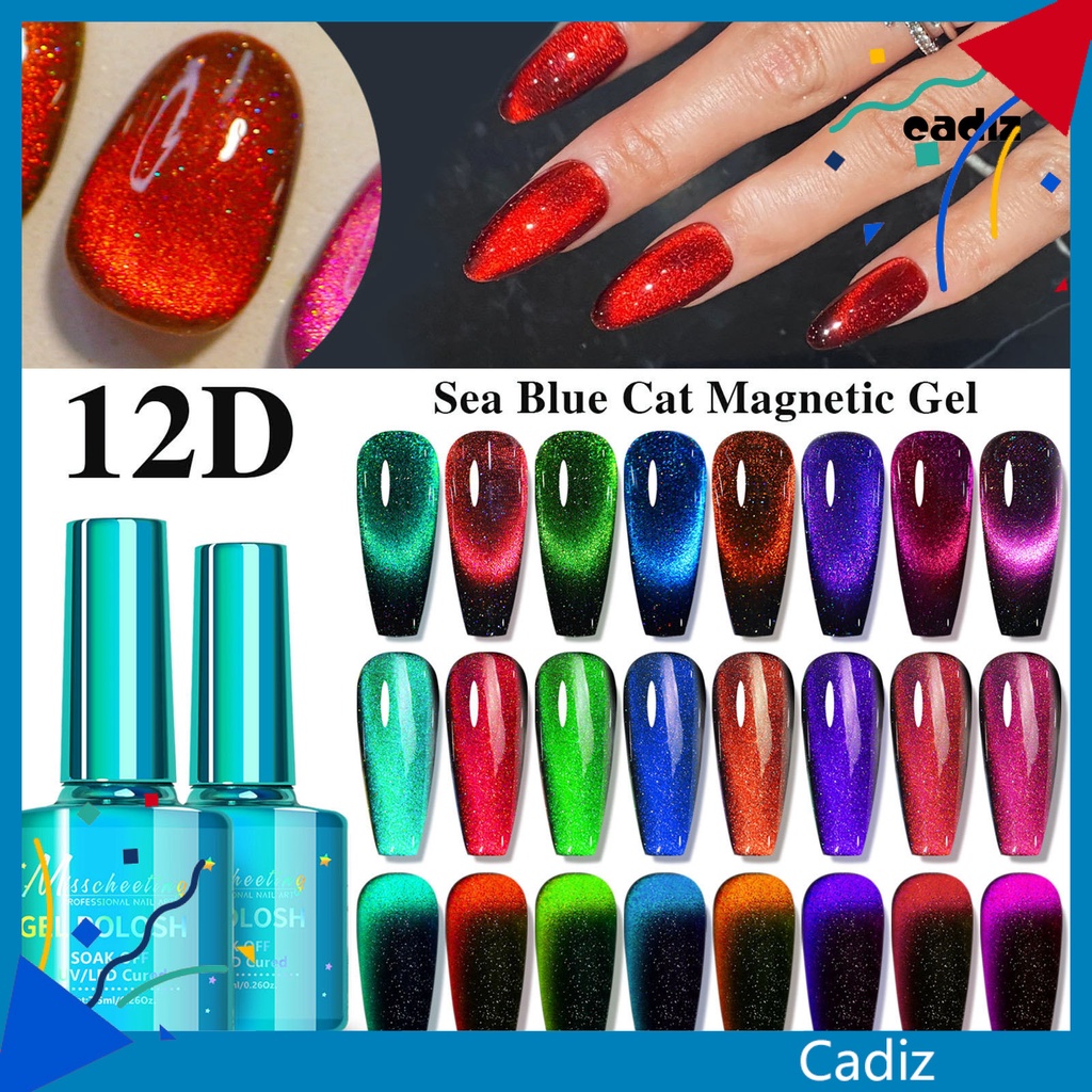 Sơn Móng Tay Gel UV Nhanh Khô Tạo Hiệu Ứng Mắt Mèo Lấp Lánh 8g