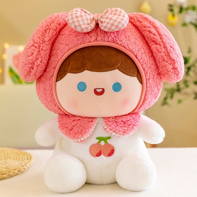 Búp Bê Nhồi Bông Hình Thỏ Và Hoa Quả Dễ Thương Cho Bé