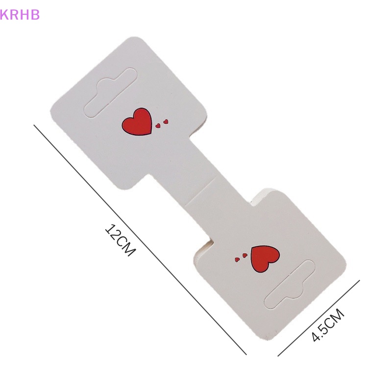 Bộ 50 Thẻ Treo Trưng Bày Vòng cổ Vòng Tay Trái Tim Đơn Giản Mới