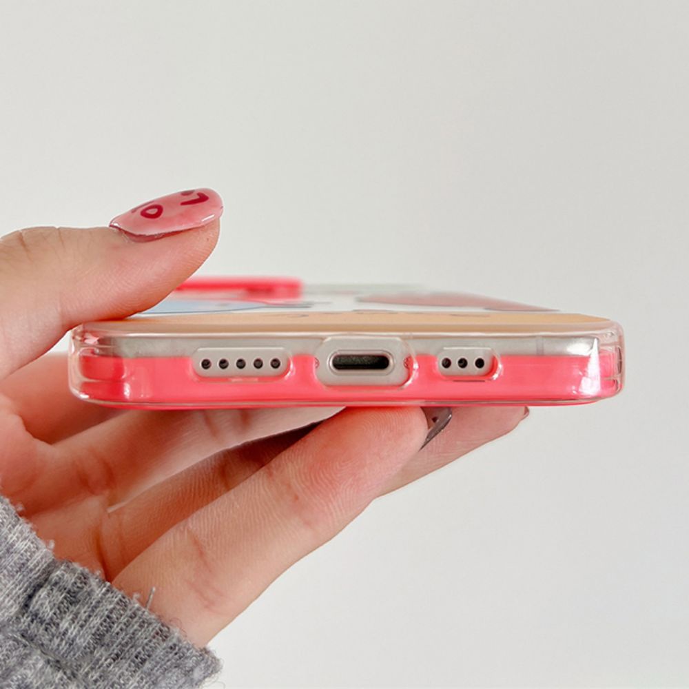 Ốp Điện Thoại TPU Mềm Chống Sốc In Hình Thú Hoạt Hình 3 Trong 1 Cho IPhone 11 14 13 12 Pro Max XS XR 7 8 Plus