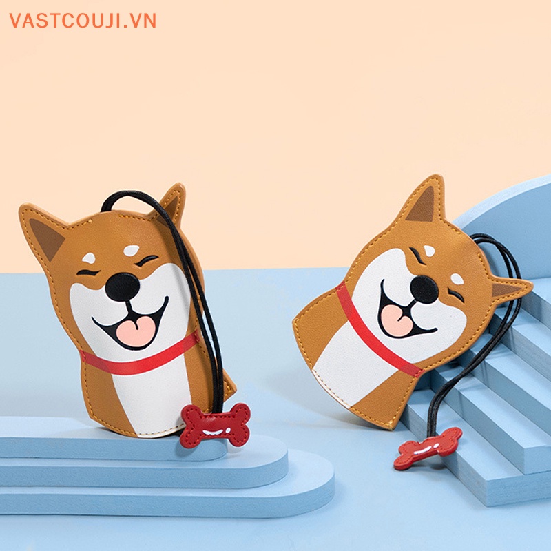 Vỏ Da Bảo Vệ Chìa Khóa Xe Hơi Hình Chú Chó Shiba Inu Dễ Thương Cho Nam Và Nữ
