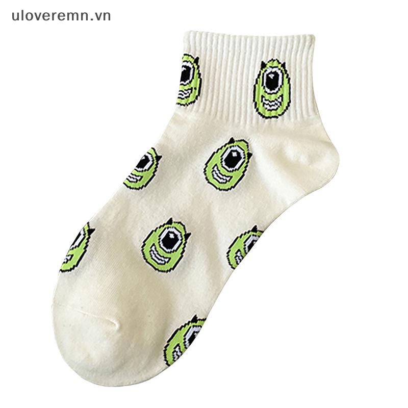 Vớ Cổ Thấp In Họa Tiết Hoạt Hình Dễ Thương Thời Trang Cho Nữ