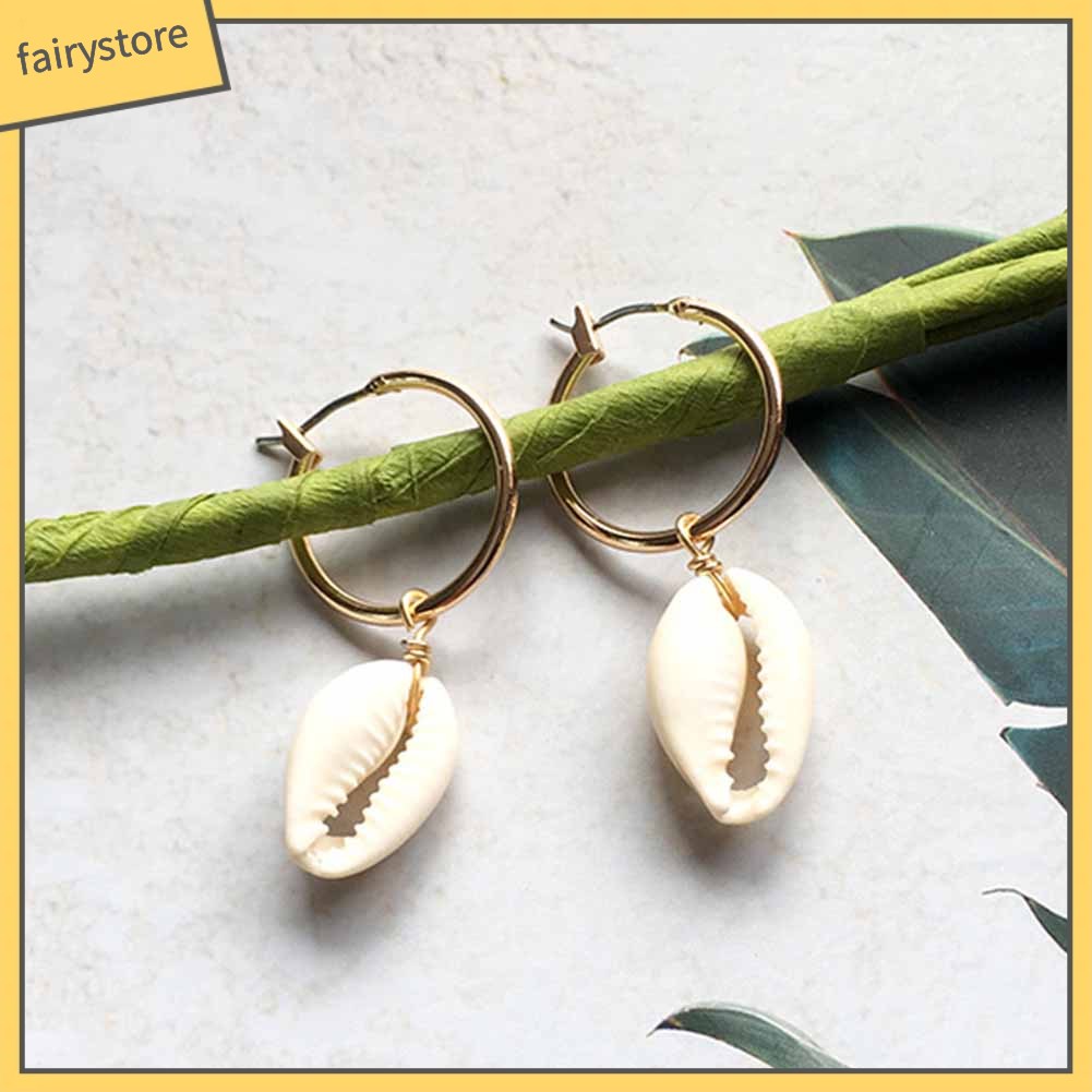 Bông Tai Hình Vỏ Sò Thời Trang Dành Cho Nữ