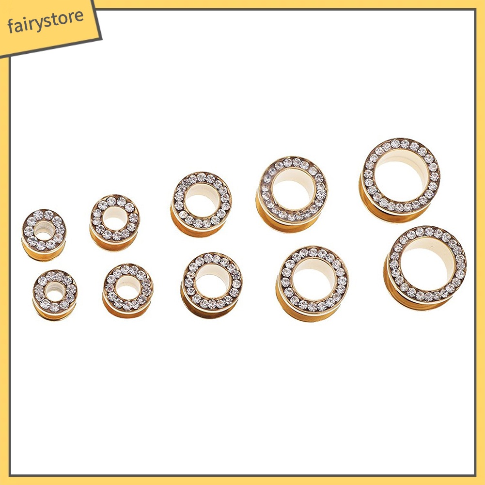 1 Khuyên Xỏ Tai Đính Đá Bằng Thép Không Gỉ