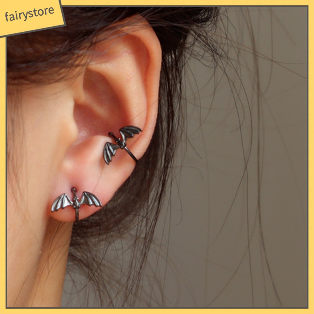 Khuyên Tai Dạng Kẹp Không Xỏ Hình Dơi Thời Trang Cho Nữ