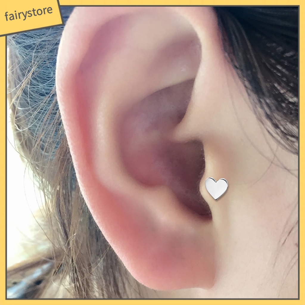 1 Bông Tai Hợp Kim Hình Trái Tim Trang Trí Lễ Hội