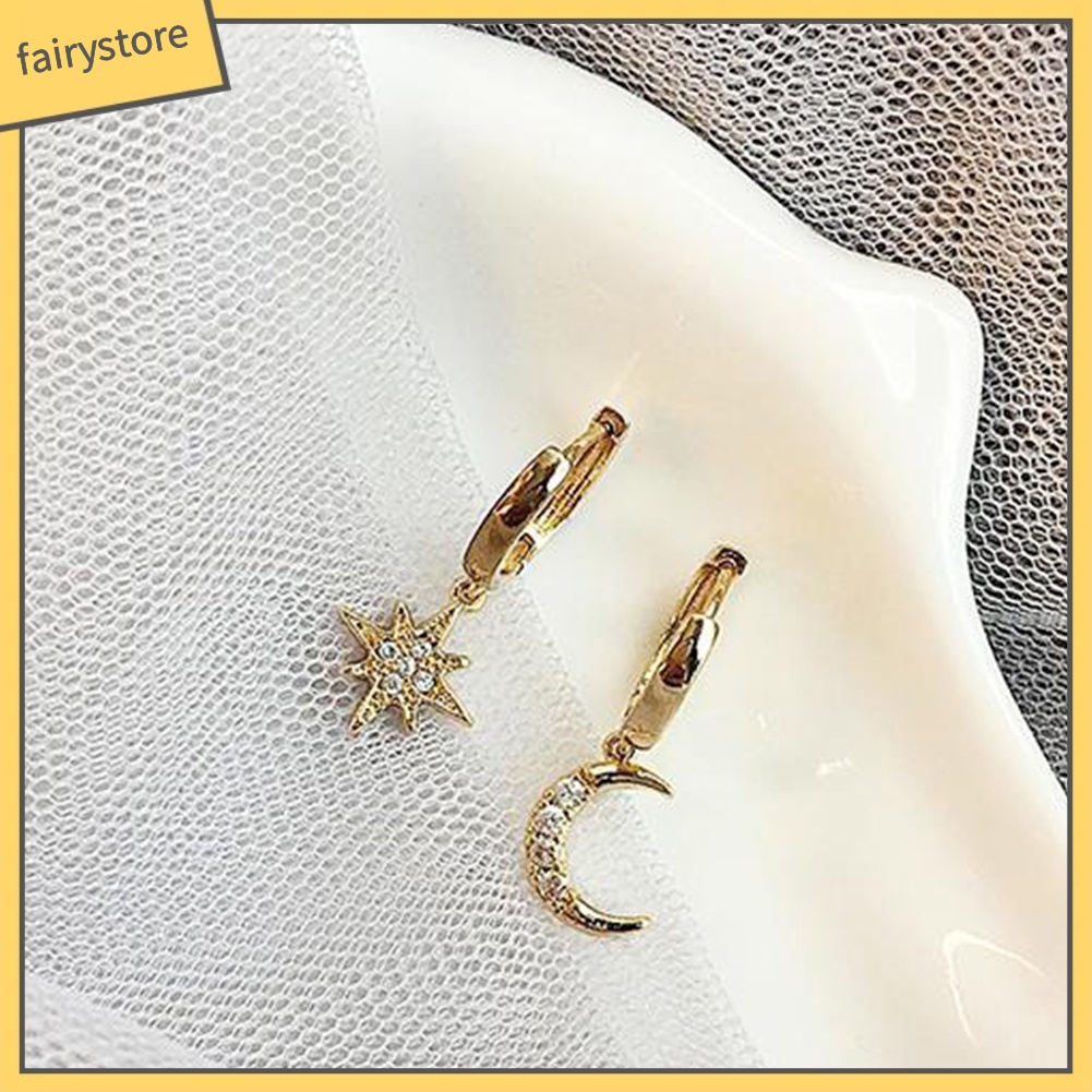 Bông Tai Hình Ngôi Sao Đính Đá Zircon Thời Trang Dành Cho Nữ