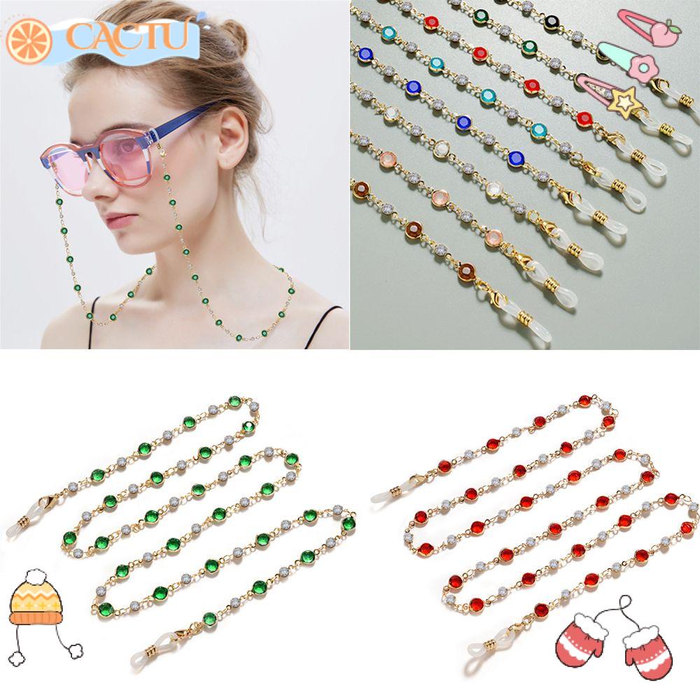 Dây Chuỗi Dài Gắn Mắt Kính Xỏ Hạt Phong Cách Cổ Điển