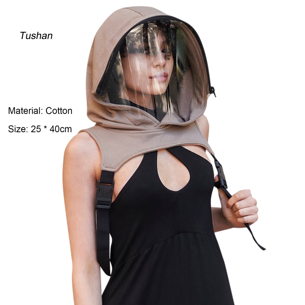 Tấm Che Mặt Có Khóa Kéo Có Thể Tháo Rời Tiện Dụng