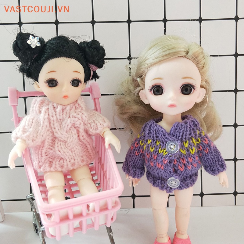 1 Áo Sweater Tay Dài Dễ Thương Cho Búp Bê OB11 Obitsu