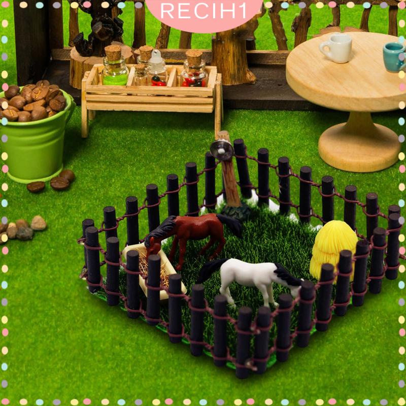 Bộ Đồ Chơi Ngựa Nông Trại Cho Nhà Búp Bê Tỉ Lệ 1 / 12