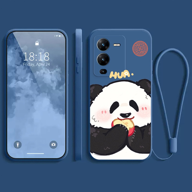 Ốp lưng vivo V25 PRO 5G vivo S15 PRO 5G  Ốp điện thoại dẻo Gấu trúc mắn