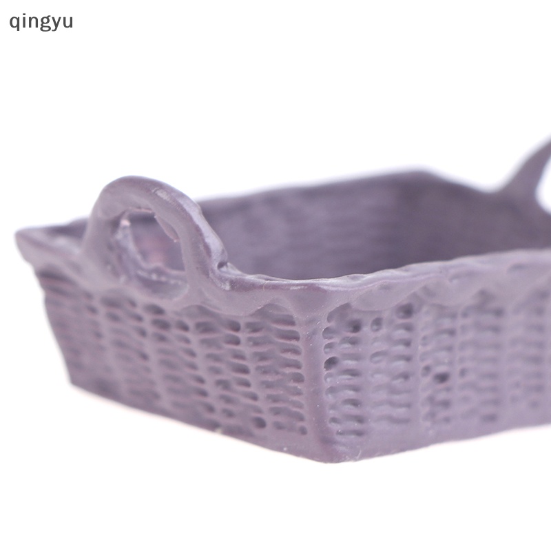 Giỏ Đựng Đồ Mini Bằng Nhựa Resin Tỉ Lệ 1 / 12 Trang Trí Nhà Búp Bê