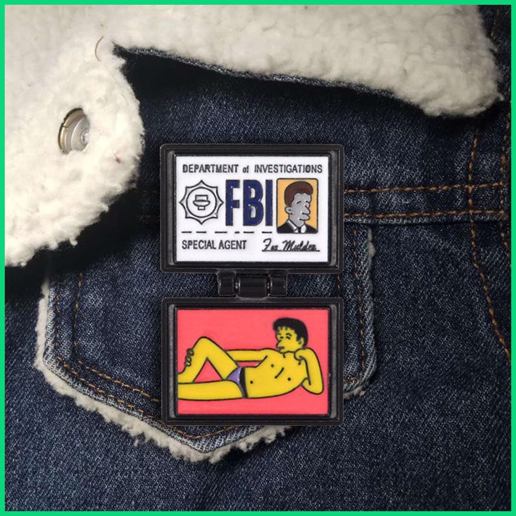 Ghim Cài Áo Hình Ví Hoạt Hình Bằng Hợp Kim Có Thể Gập Lại