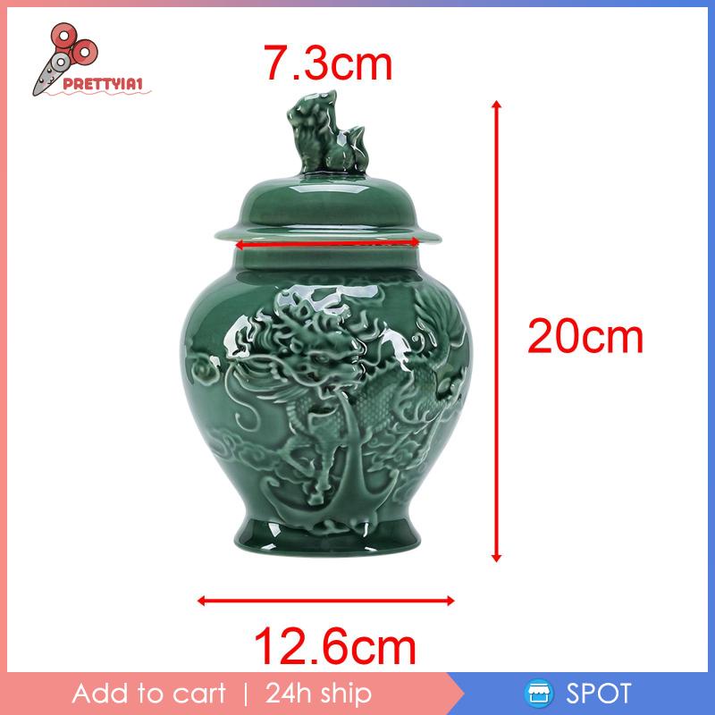 [Prettyia1] Lọ Gốm Sứ Đựng Gừng Để Bàn Trang Trí Nhà Cửa Đám Cưới