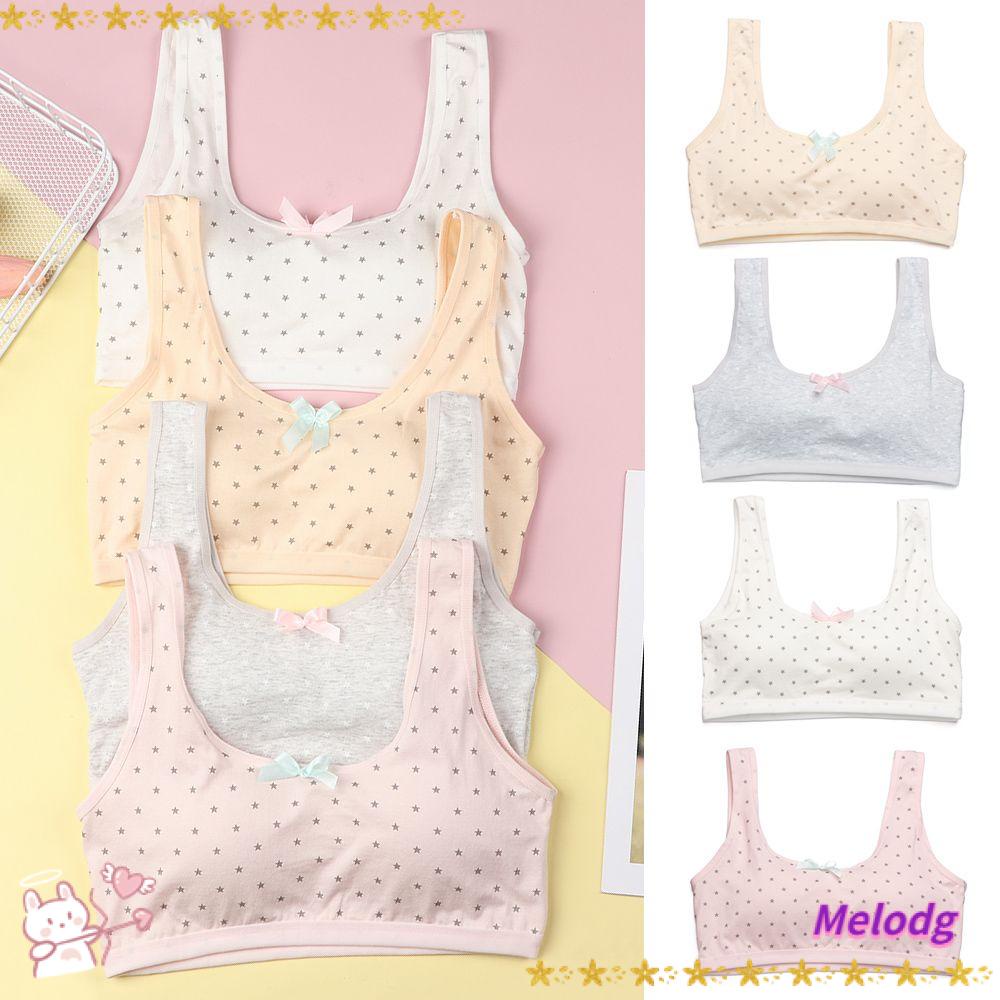 Áo Lót Cotton Sát Nách In Họa Tiết Trái Tim Dễ Thương Cho Bé Gái