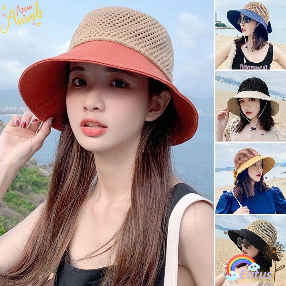 Mũ Bucket Vành Rộng Chống Tia UV Thời Trang Dành Cho Nữ