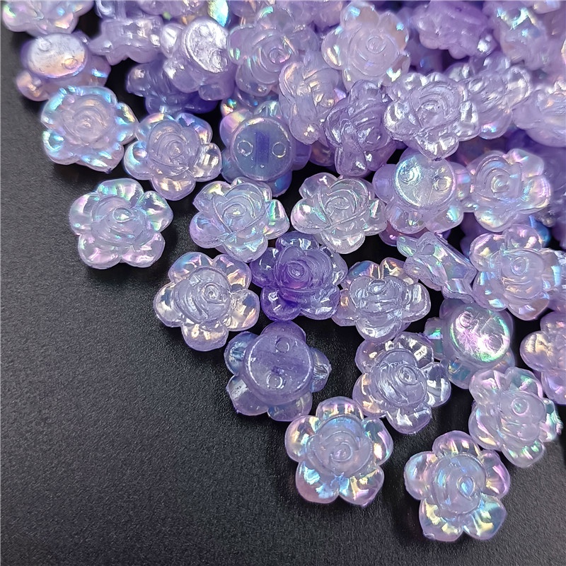 Set 20 Hạt Charm Hoa Nhiều Màu Sắc Thời Trang