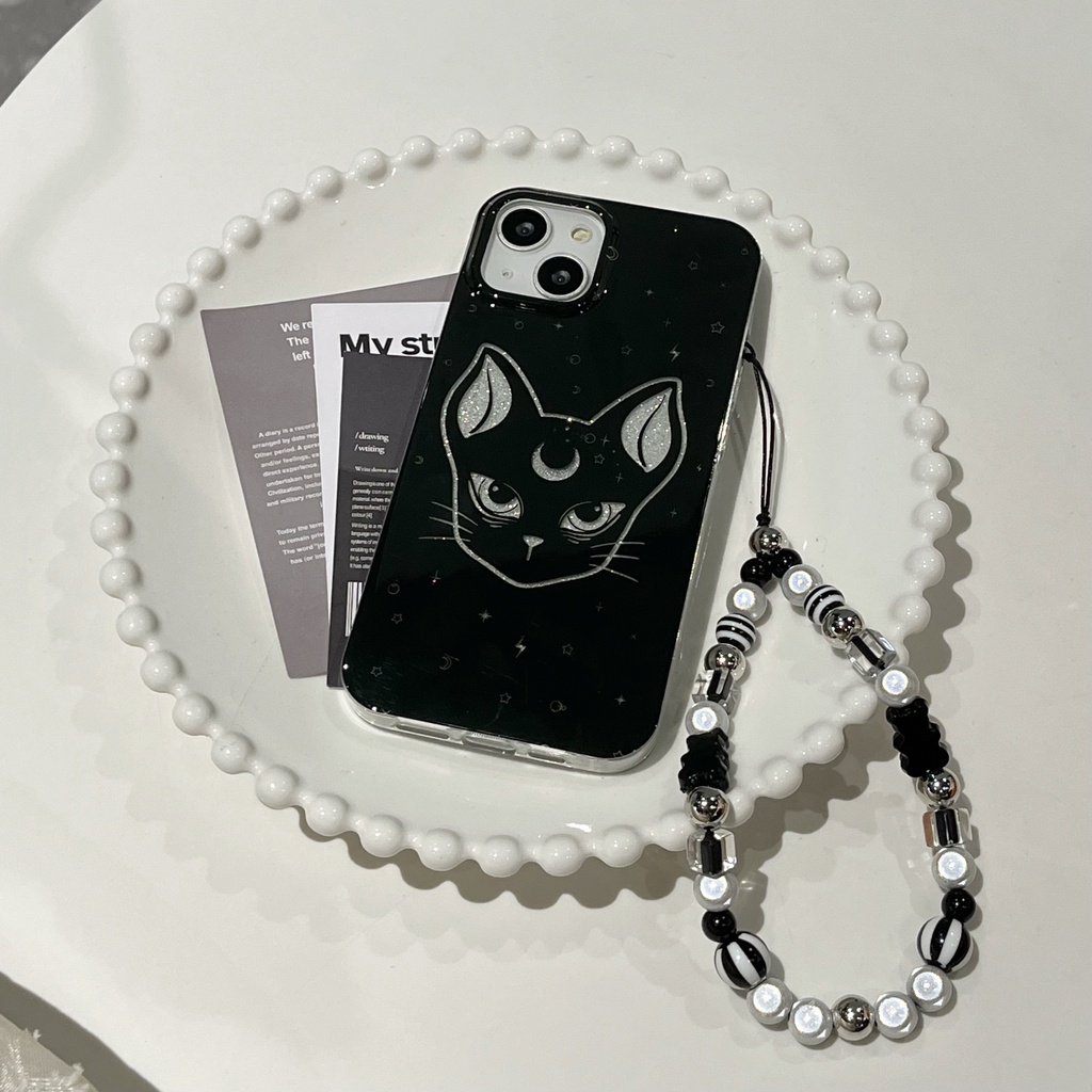 Ốp Điện Thoại TPU Mềm Trong Suốt Hai Mặt Hình Mèo / Thủy Thủ Mặt Trăng Cho iPhone 11 13 12 14 Pro Max