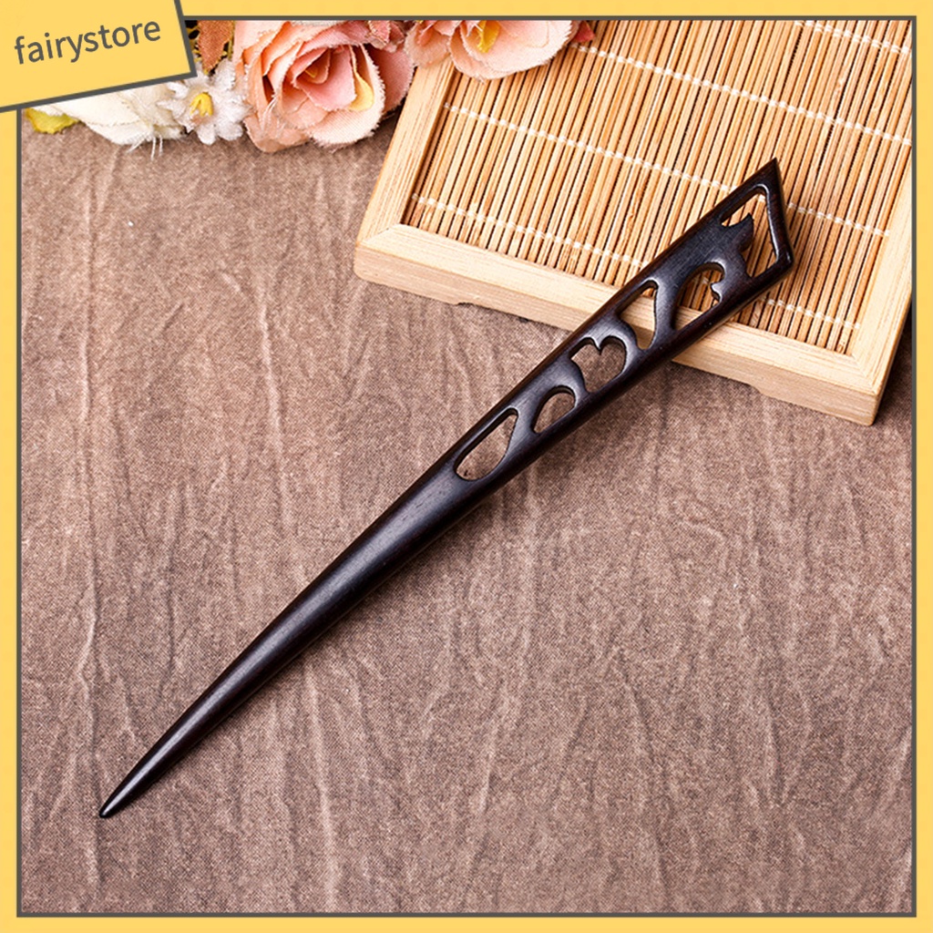 Trâm Cài Tóc Bằng Gỗ Trong Suốt Phong Cách Trung Hoa Cổ Điển Cho Nữ