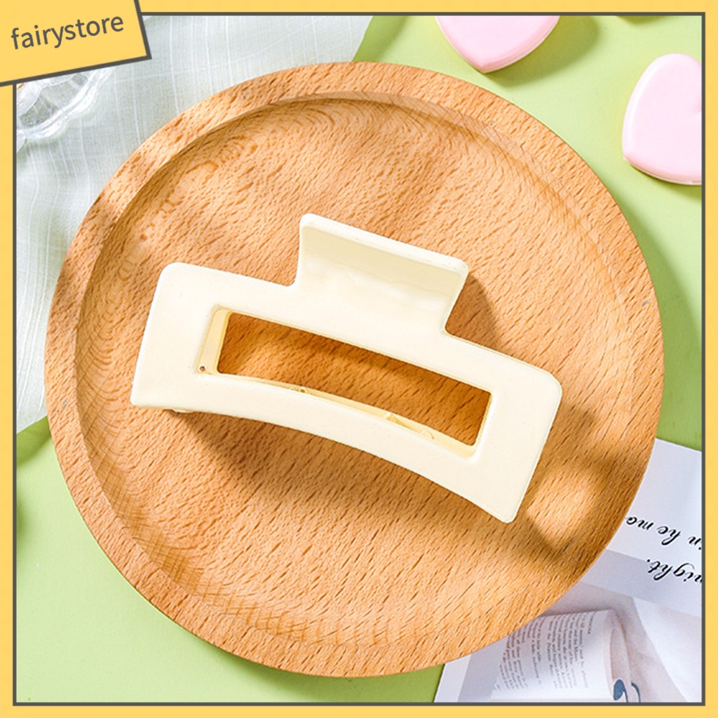 Kẹp Tóc Càng Cua Hình Vuông Lớn Chống Mài Mòn Đơn Giản