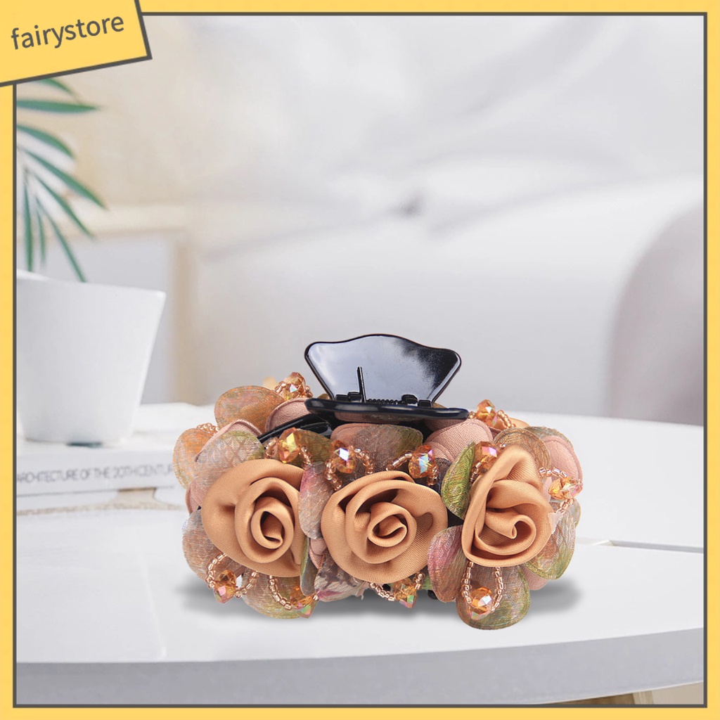 Kẹp Tóc Càng Cua Bằng Nhựa Co Giãn Chống Trượt Tạo Kiểu Tóc Thủ Công