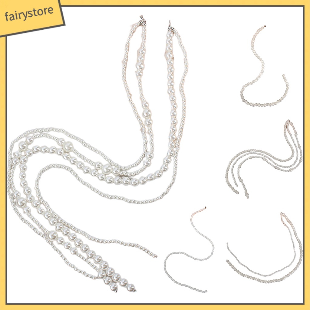 [FRO] Kẹp Tóc Dạng Bện Đính Ngọc Trai Giả Dài Quyến Rũ Cho Cuộc Sống Hàng Ngày