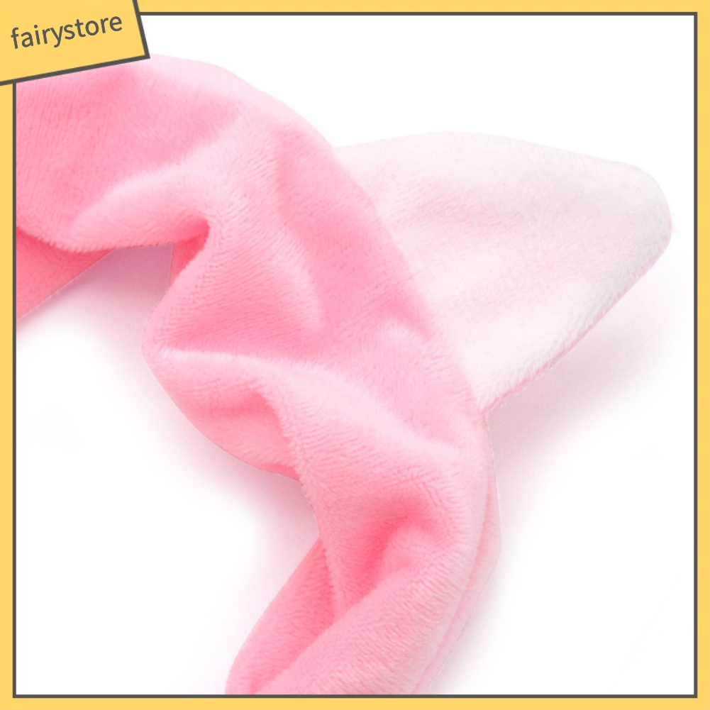 Băng Đô Tai Mèo Hoạt Hình Co Giãn Đáng Yêu Dành Cho Nữ Rửa Mặt Trang Điểm