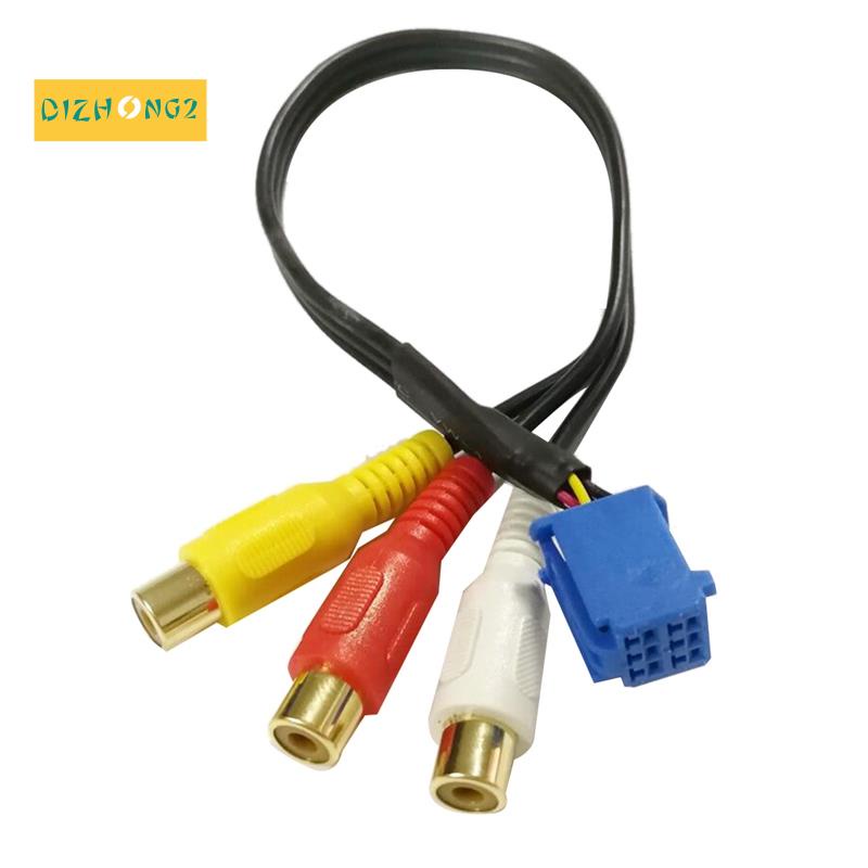 Dây Cáp Âm Thanh RCA 6Pin Cho Toyota Headunit Cổng A / V 3040