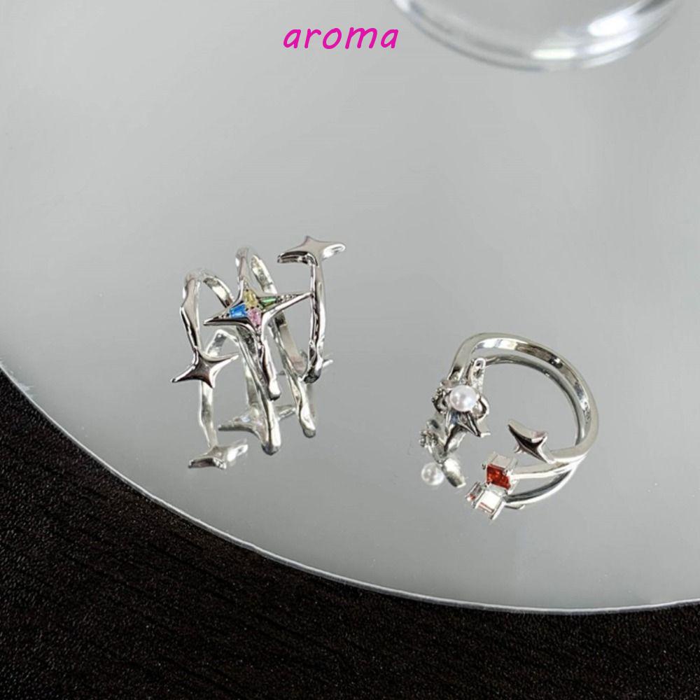 Nhẫn Thời Trang Hàn Quốc Kiểu Hình Học Độc Đáo Cho Nam Và Nữ