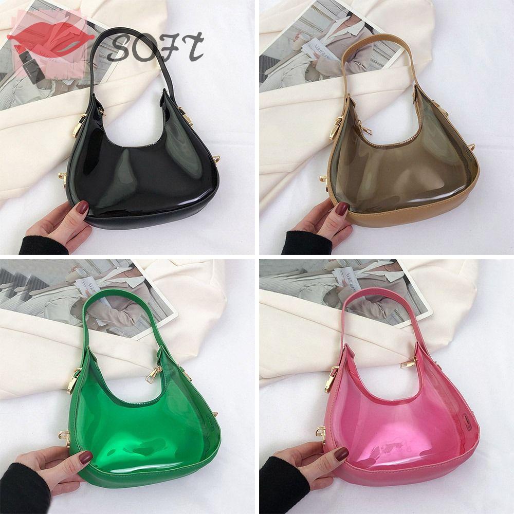 Túi Xách Bằng Nhựa PVC Thiết Kế Giản Dị Thời Trang