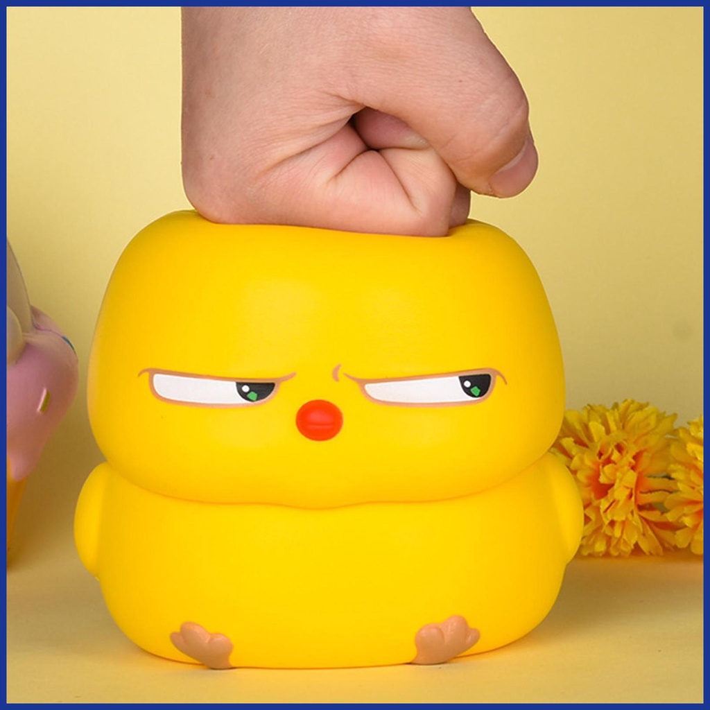 Đồ Chơi Nắn Bóp Đàn Hồi Giảm Stress Hình Chú Gà Mochi