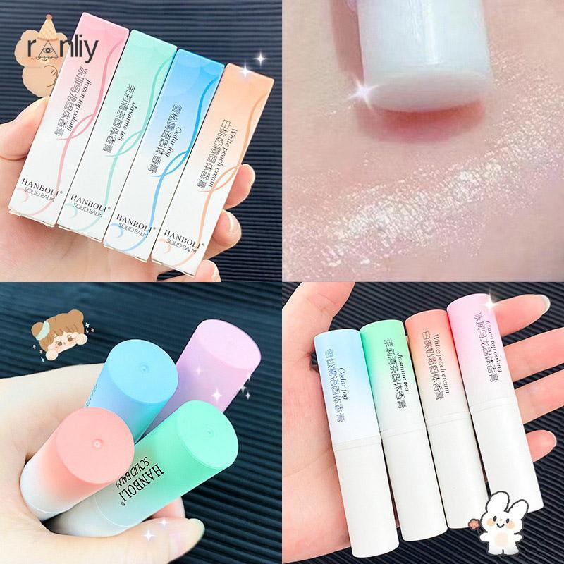 Ranliy💗Nước Hoa Khô Solid Balm Hương Hoa Quả Trái Cây