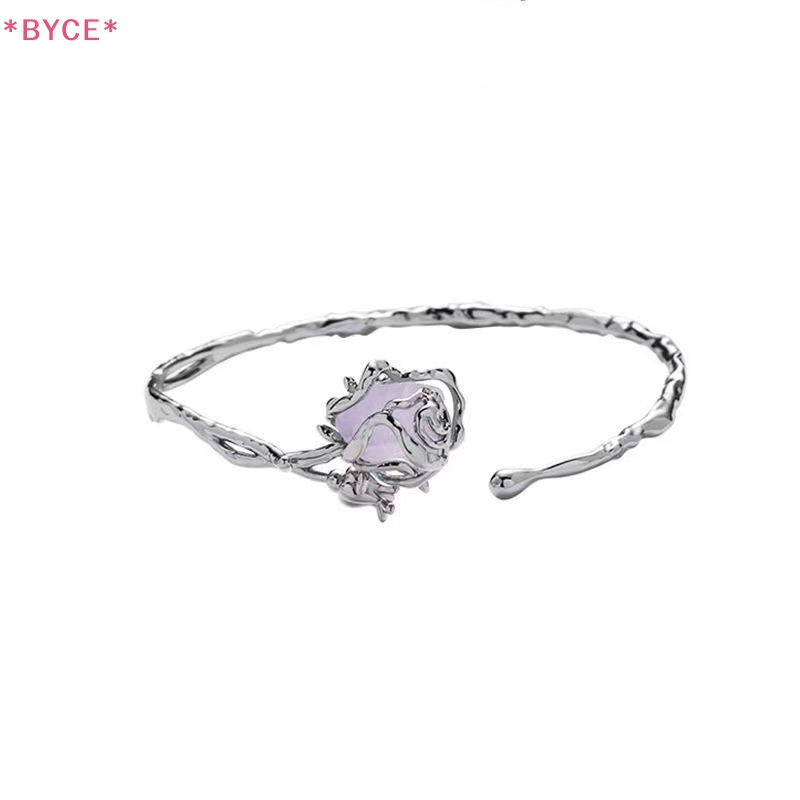 Vòng Đeo Tay Bằng Hợp Kim Hình Hoa Hồng Phong Cách Gothic Thời Trang Cho Nữ Mới