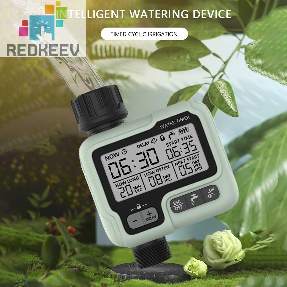 Đồng Hồ Hẹn Giờ Tưới Nước Tự Động Màn Hình Lớn