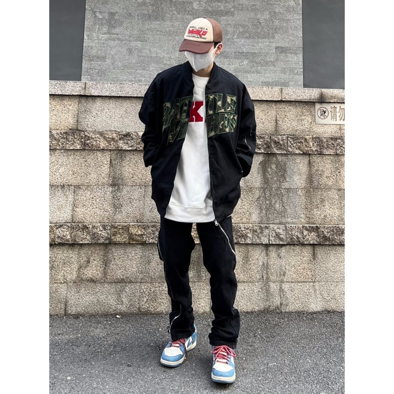 Áo Khoác Bóng Chày Dáng Rộng Thêu Chữ Phong Cách Đường Phố Mỹ Thời Trang Xuân Thu Cho Nam Và Nữ