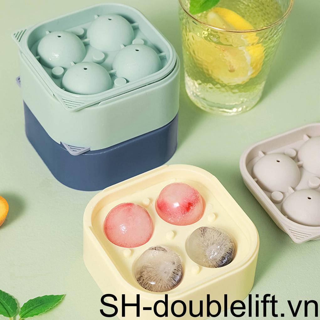 Khuôn Làm Đá Bi Tròn Có Thể Tái Sử Dụng