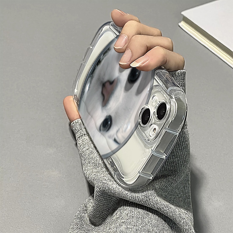 Ốp Điện Thoại Silicone Mềm Trong Suốt Chống Sốc In Hình Mèo Dễ Thương Cho IPhone 14 13 12 11 Pro Max XS X XR 8 + 7 Plus