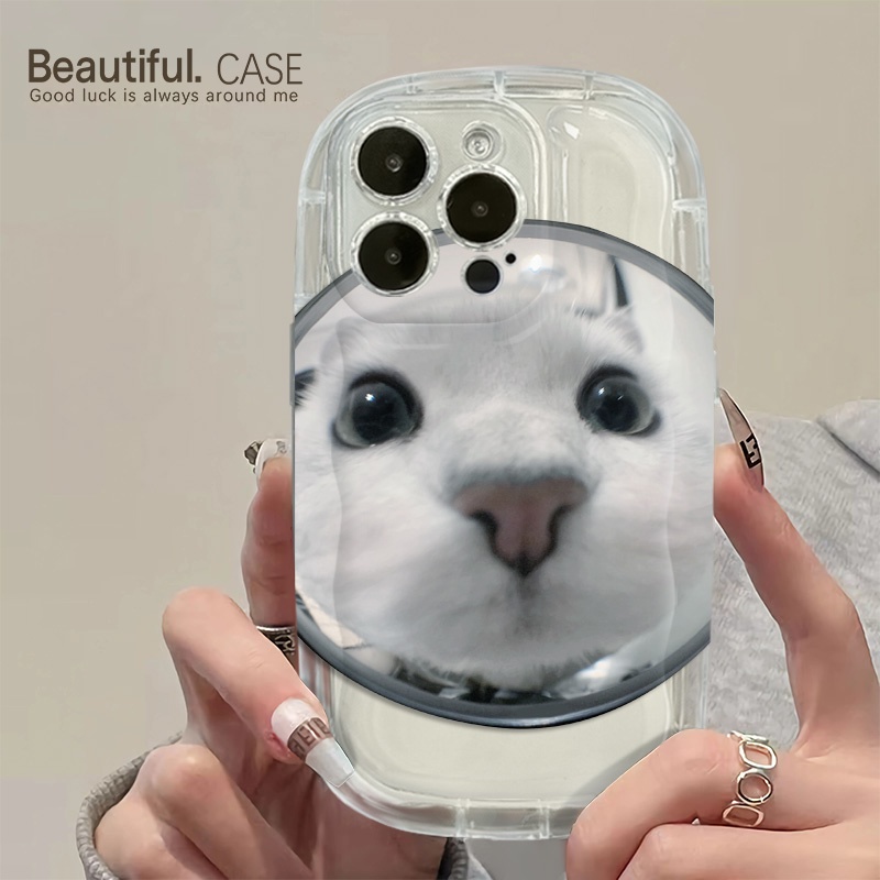 Ốp Điện Thoại Silicone Mềm Trong Suốt Chống Sốc In Hình Mèo Dễ Thương Cho IPhone 14 13 12 11 Pro Max XS X XR 8 + 7 Plus